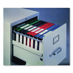 Hanging Storage Flexible Non-View Binder With Round Rings, 3 Rings, 1" Capacity, 11 X 8.5, Black