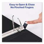 Heavy-Duty Non Stick View Binder With Durahinge And Slant Rings, 3 Rings, 3" Capacity, 11 X 8.5, Black, (5600)