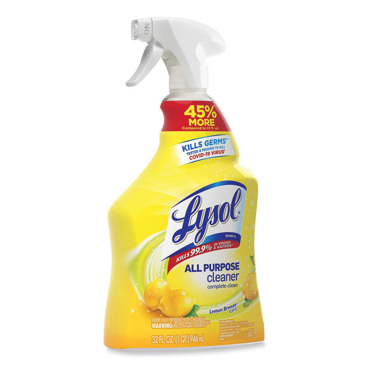 Ready-To-Use All-Purpose Cleaner, Lemon Breeze, 32 Oz Spray Bottle