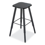 Alphabetter Adjustable-Height Student Stool, Backless, Supports Up To 250 Lb, 35.5" Seat Height, Black