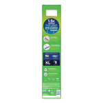 Sweeper Mop, XL Dry + Wet Sweeping Kit, 16.5 x 9 White Cloth Head, 46" Green/Silver Aluminum/Plastic Handle
