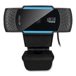 CyberTrack H5 1080P HD USB AutoFocus Webcam with Microphone, 1920 pixels x 1080 pixels, 2 Mpixels, Black