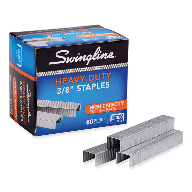 S.f. 39 Heavy-Duty Staples, 0.38" Leg, 0.5" Crown, Steel, 5,000/box
