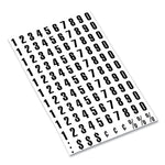 Heavy-Duty Board Magnets, Numbers, 0.75" Tall, Black Characters, 109 Pieces