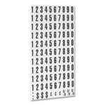 Heavy-Duty Board Magnets, Numbers, 0.75" Tall, Black Characters, 109 Pieces