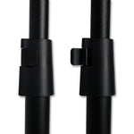 Magnetic Dry Erase Floor Stand Signs, White 15" x 11" Rectangle Surface, Black/Silver Frame, 15" x 10" x 40" to 68"