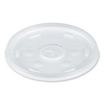 Cold Cup Lids, Fits 8 oz to 32 oz Cold Cups/Containers, Plastic, Translucent, 100/Sleeve, 10 Sleeves/Carton