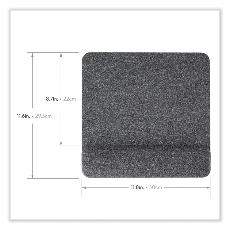 Premium Plush Mouse Pad, 11.8 X 11.6, Gray