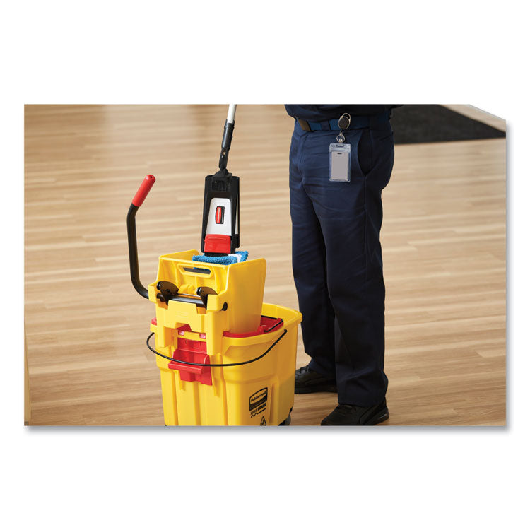 Wavebrake 2.0 Bucket/wringer Combos, Down-Press, 35 Qt, Plastic, Yellow