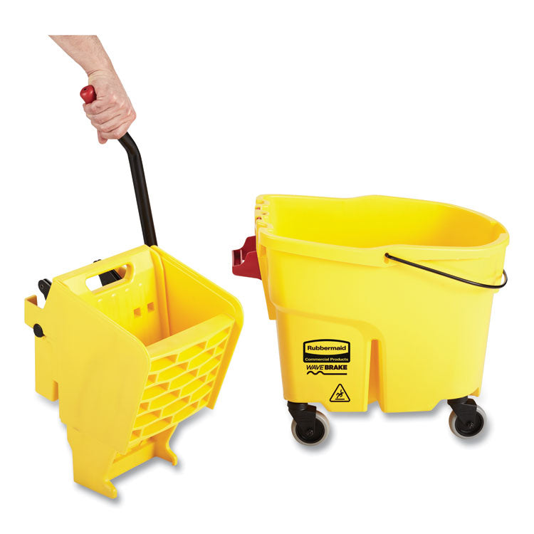 Wavebrake 2.0 Bucket/wringer Combos, Side-Press, 44 Qt, Plastic, Yellow