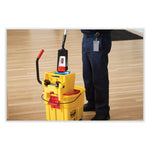 WaveBrake 2.0 Bucket/Wringer Combos, Down-Press, 35 qt, Plastic, Red