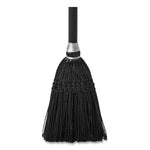 Lobby Pro Synthetic-Fill Broom, Synthetic Bristles, 37.5" Overall Length, Black
