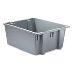 Palletote Box, 19 Gal, 23.5" X 19.5" X 10", Gray