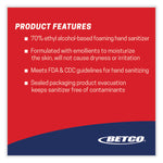 Clario Advanced Alcohol Foaming Sanitizer, 1 Gal Bottle, Citrus, 4/carton