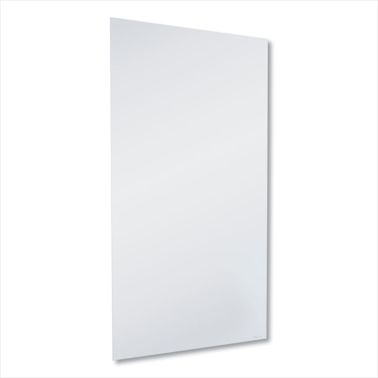 InvisaMount Vertical Magnetic Glass Dry-Erase Boards, 42" x 74", White Surface