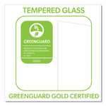 InvisaMount Vertical Magnetic Glass Dry-Erase Boards, 42" x 74", White Surface