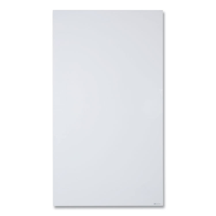 InvisaMount Vertical Magnetic Glass Dry-Erase Boards, 42" x 74", White Surface