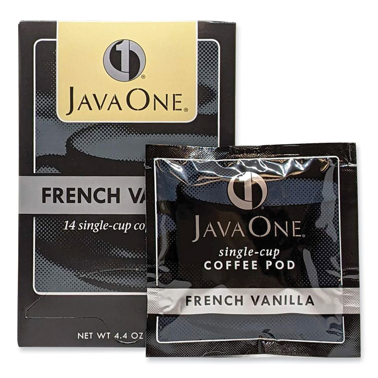 Coffee Pods, French Vanilla, Single Cup, 14/box