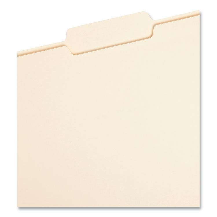 Manila File Folders, 1/3-Cut Tabs: Center Position, Letter Size, 0.75" Expansion, Manila, 100/Box