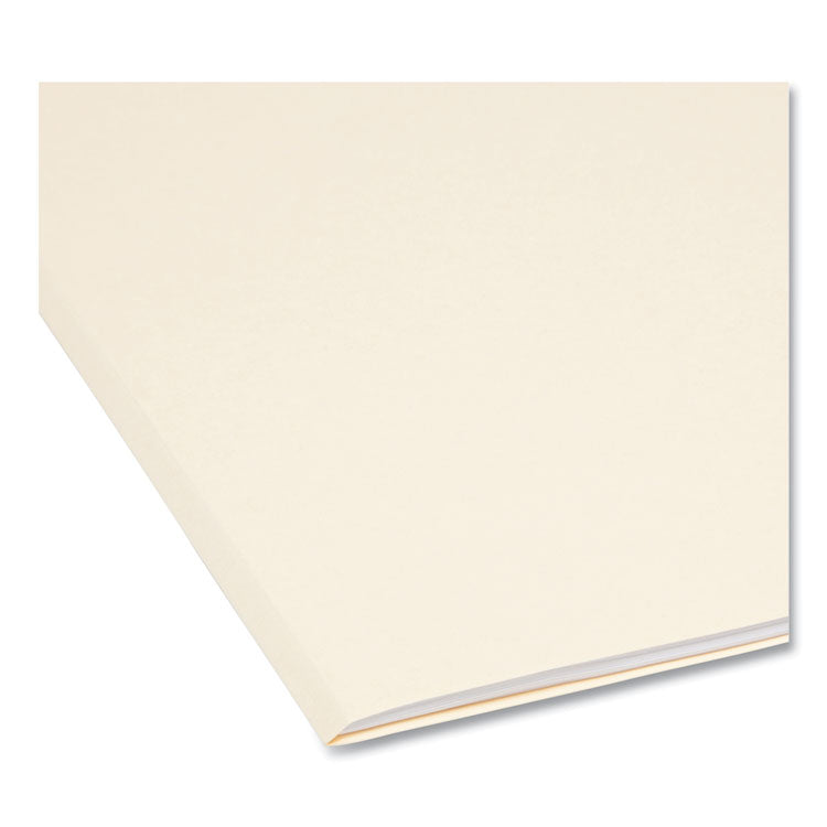 Top Tab File Folders with Antimicrobial Product Protection, 1/3-Cut Tabs: Assorted, Letter, 0.75" Expansion, Manila, 100/Box