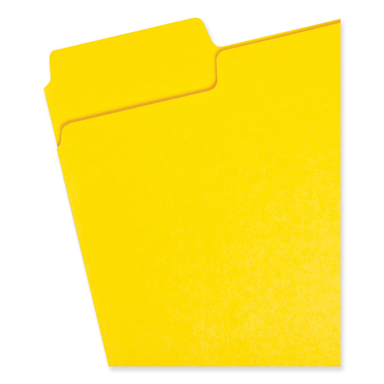 SuperTab Colored File Folders, 1/3-Cut Tabs: Assorted, Letter Size, 0.75" Expansion, 11-pt Stock, Color Assortment 1, 24/Pack