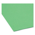 Reinforced Top Tab Colored File Folders, Straight Tabs, Letter Size, 0.75" Expansion, Green, 100/Box