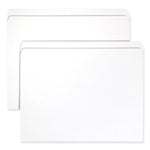 Reinforced Top Tab Colored File Folders, Straight Tabs, Letter Size, 0.75" Expansion, White, 100/Box