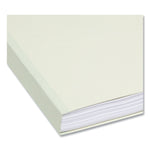 Expanding Recycled Heavy Pressboard Folders, 1/3-Cut Tabs: Assorted, Letter Size, 1" Expansion, Gray-Green, 25/Box