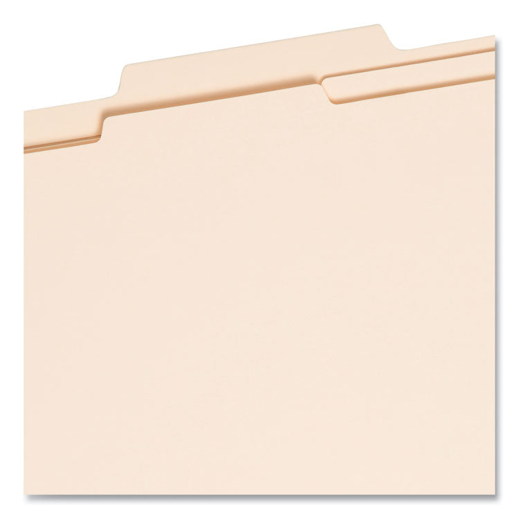 Six-Section Top Tab Classification Folders, 2" Expansion, 2 Dividers, 6 Fasteners, Letter Size, Manila, 10/Box