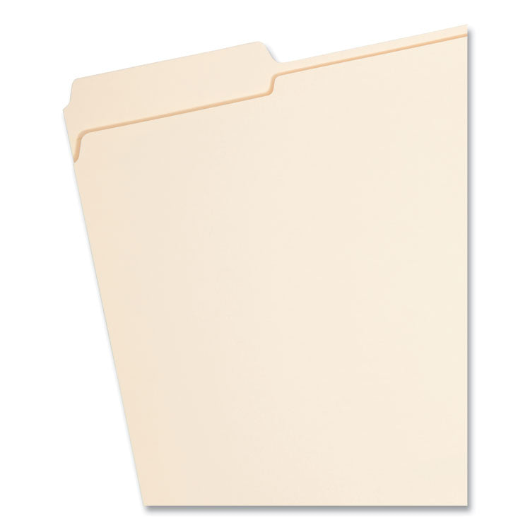 Top Tab Fastener Folders, 1/3-Cut Tabs: Assorted, 0.75" Expansion, 1 Fastener, Letter Size, Manila Exterior, 50/Box
