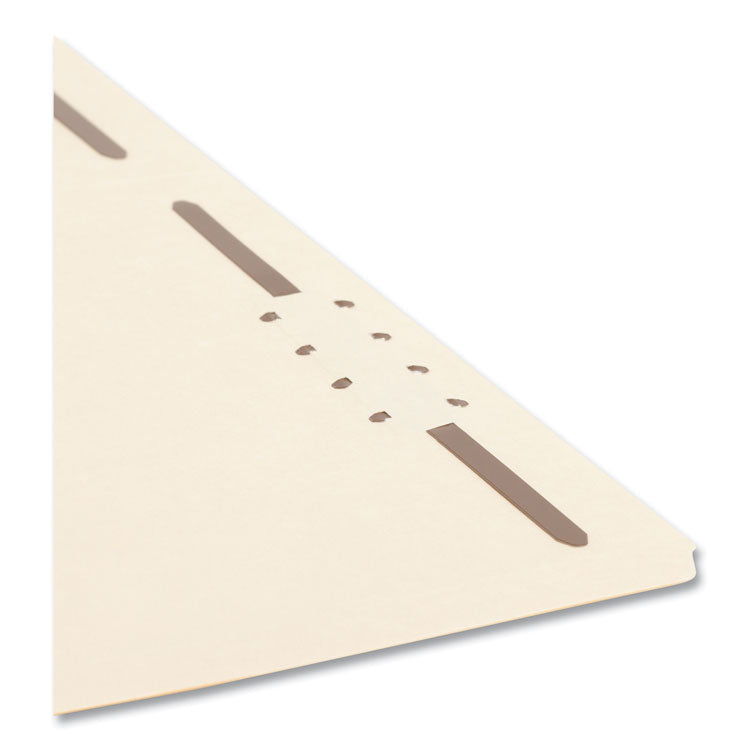 Top Tab Fastener Folders, 1/3-Cut Tabs: Right, 0.75" Expansion, 2 Fasteners, Letter Size, Manila Exterior, 50/Box