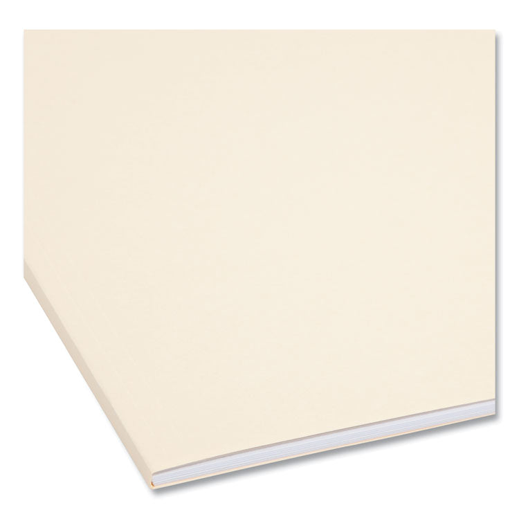 SuperTab Reinforced Guide Height Fastener Folders, 14-pt Manila, 0.75" Expansion, 2 Fasteners, Letter Size, Manila, 50/Box