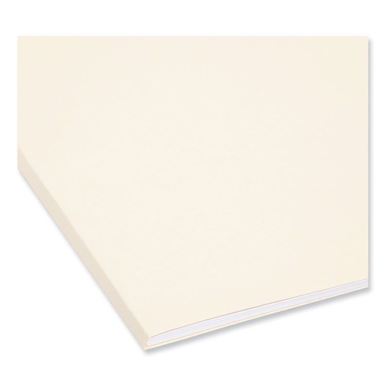 Interior File Folders, 1/3-Cut Tabs: Assorted, Legal Size, 0.75" Expansion, Manila, 100/Box
