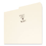 Manila File Folders, 1/2-Cut Tabs: Assorted, Legal Size, 0.75" Expansion, Manila, 100/Box