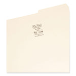 Manila Guide Height Systems File Folders, 2/5-Cut Tabs: Right of Center, Legal Size, 0.75" Expansion, Manila, 100/Box