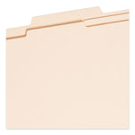 Four-Section Top Tab Classification Folders, 2" Expansion, 1 Divider, 4 Fasteners, Legal Size, Manila, 10/Box