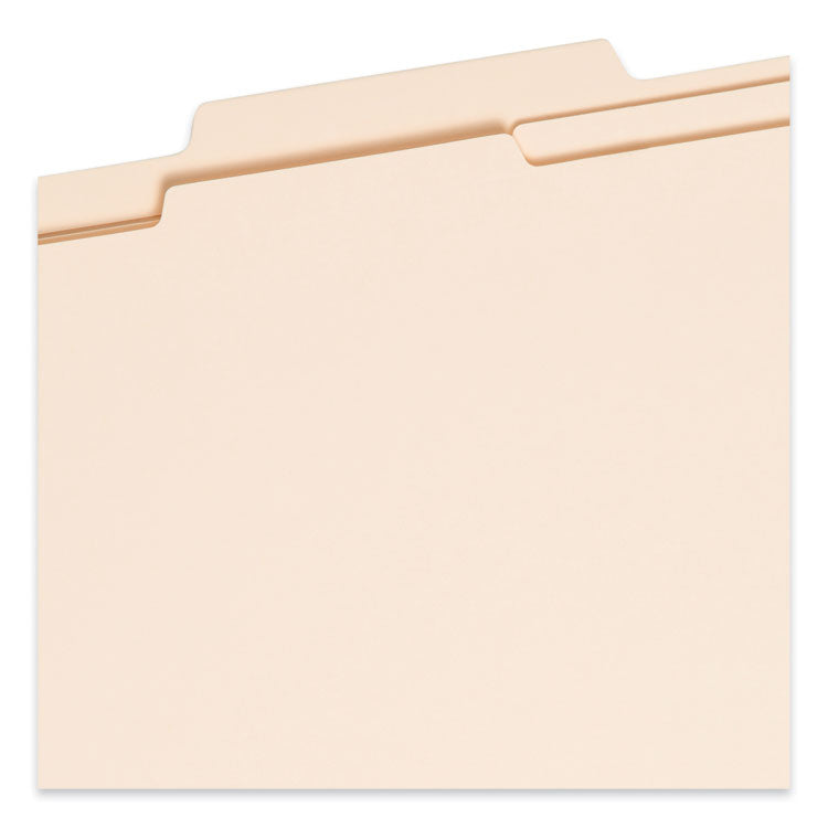 Six-Section Top Tab Classification Folders, 2" Expansion, 2 Dividers, 6 Fasteners, Legal Size, Manila, 10/Box