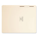 Top Tab Fastener Folders, Straight Tabs, 0.75" Expansion, 1 Fastener, Legal Size, Manila Exterior, 50/Box