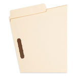 SuperTab Reinforced Guide Height Fastener Folders, 11-pt Manila, 0.75" Expansion, 2 Fasteners, Legal Size, Manila, 50/Box