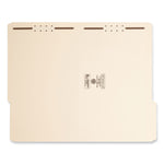 Top Tab Fastener Folders, 1/3-Cut Tabs: Right, 0.75" Expansion, 2 Fasteners, Legal Size, Manila Exterior, 50/Box
