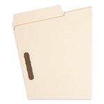 SuperTab Reinforced Guide Height Fastener Folders, 14-pt Manila, 0.75" Expansion, 2 Fasteners, Legal Size, Manila, 50/Box