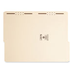 Top Tab Fastener Folders, Guide-Height 2/5-Cut Tabs, 0.75" Expansion, 2 Fasteners, Legal Size, 11-pt Manila, 50/Box