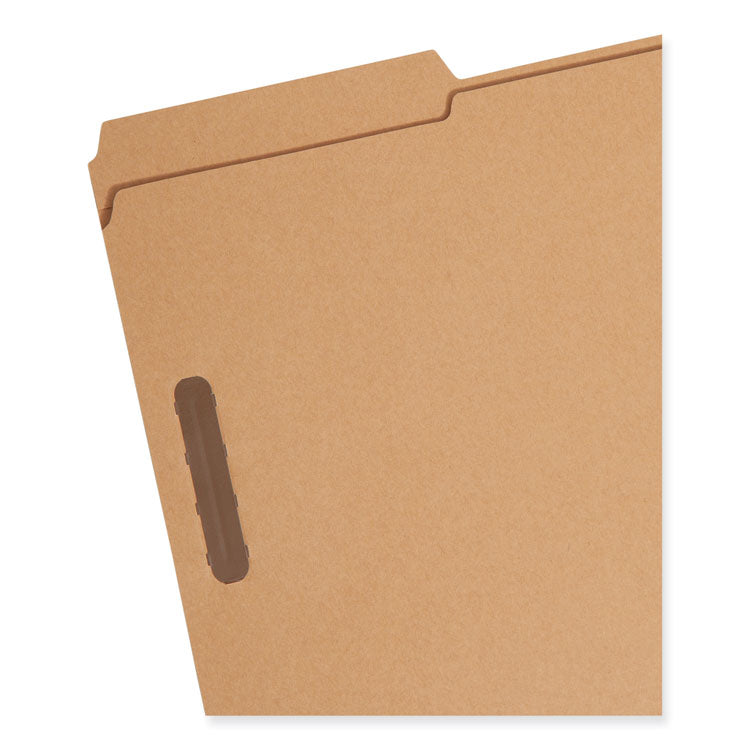 Top Tab Fastener Folders, 1/3-Cut Tabs: Assorted, 0.75" Expansion, 2 Fasteners, Legal Size, Kraft Exterior, 50/Box