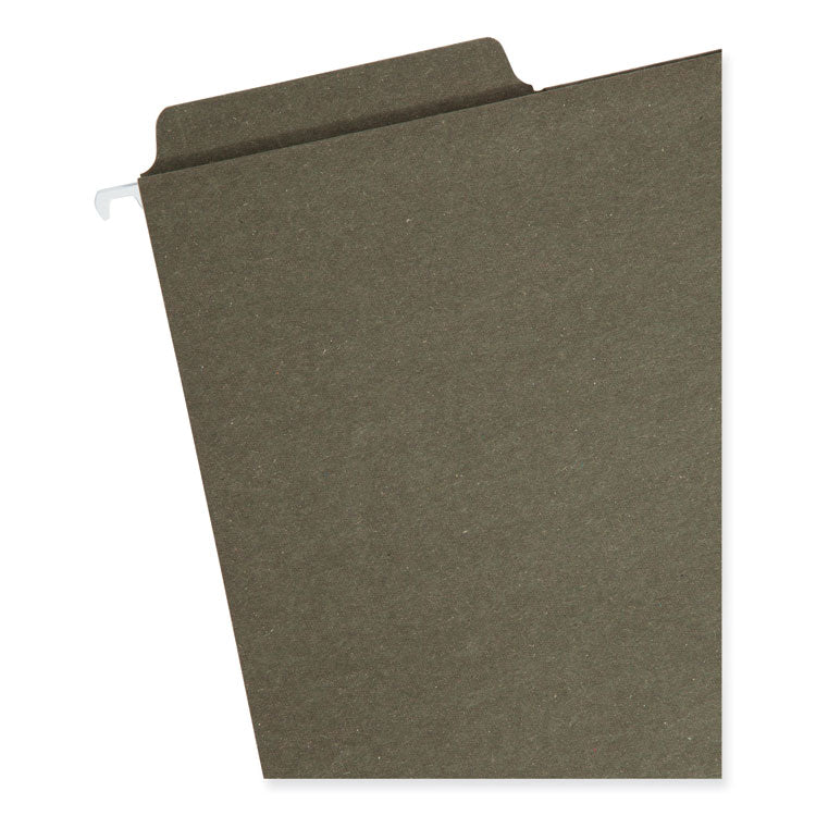 FasTab Hanging Folders, Letter Size, 1/3-Cut Tabs, Standard Green, 20/Box