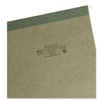 Hanging Folders, Letter Size, 1/5-Cut Tabs, Standard Green, 25/Box