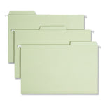 FasTab Hanging Folders, Legal Size, 1/3-Cut Tabs, Moss, 20/Box