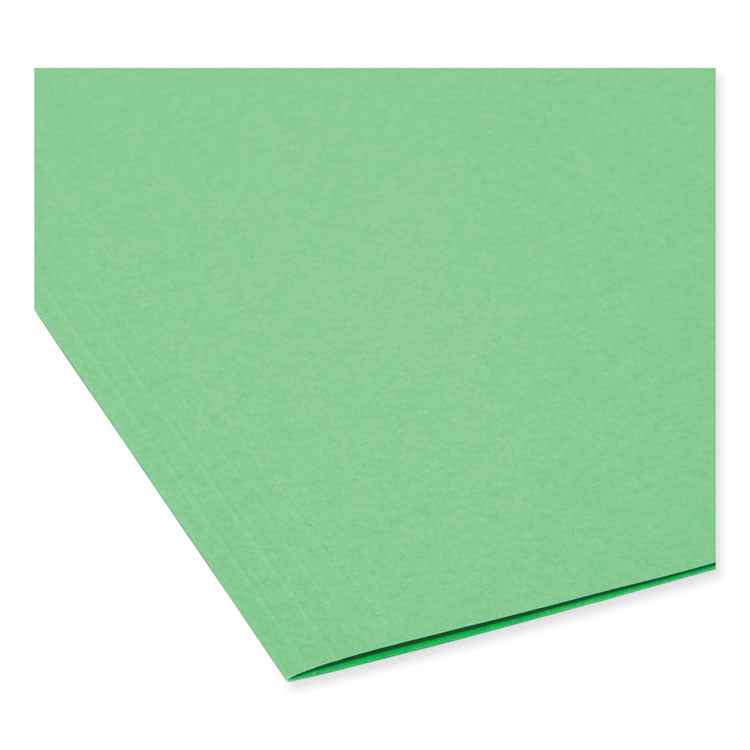 FasTab Hanging Folders, Letter Size, 1/3-Cut Tabs, Green, 20/Box