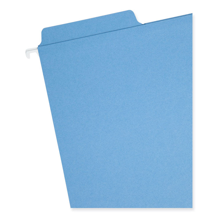 FasTab Hanging Folders, Letter Size, 1/3-Cut Tabs, Blue, 20/Box