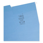 FasTab Hanging Folders, Letter Size, 1/3-Cut Tabs, Blue, 20/Box