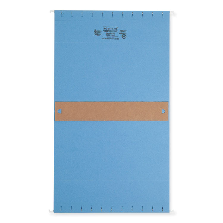 Box Bottom Hanging File Folders, 2" Capacity, Letter Size, 1/5-Cut Tabs, Assorted Colors, 25/Box